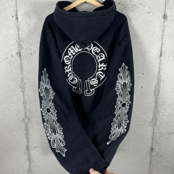 Chrome Hearts “Horse Shoe” Large Pullover Hoodie - Picture 1 of 15